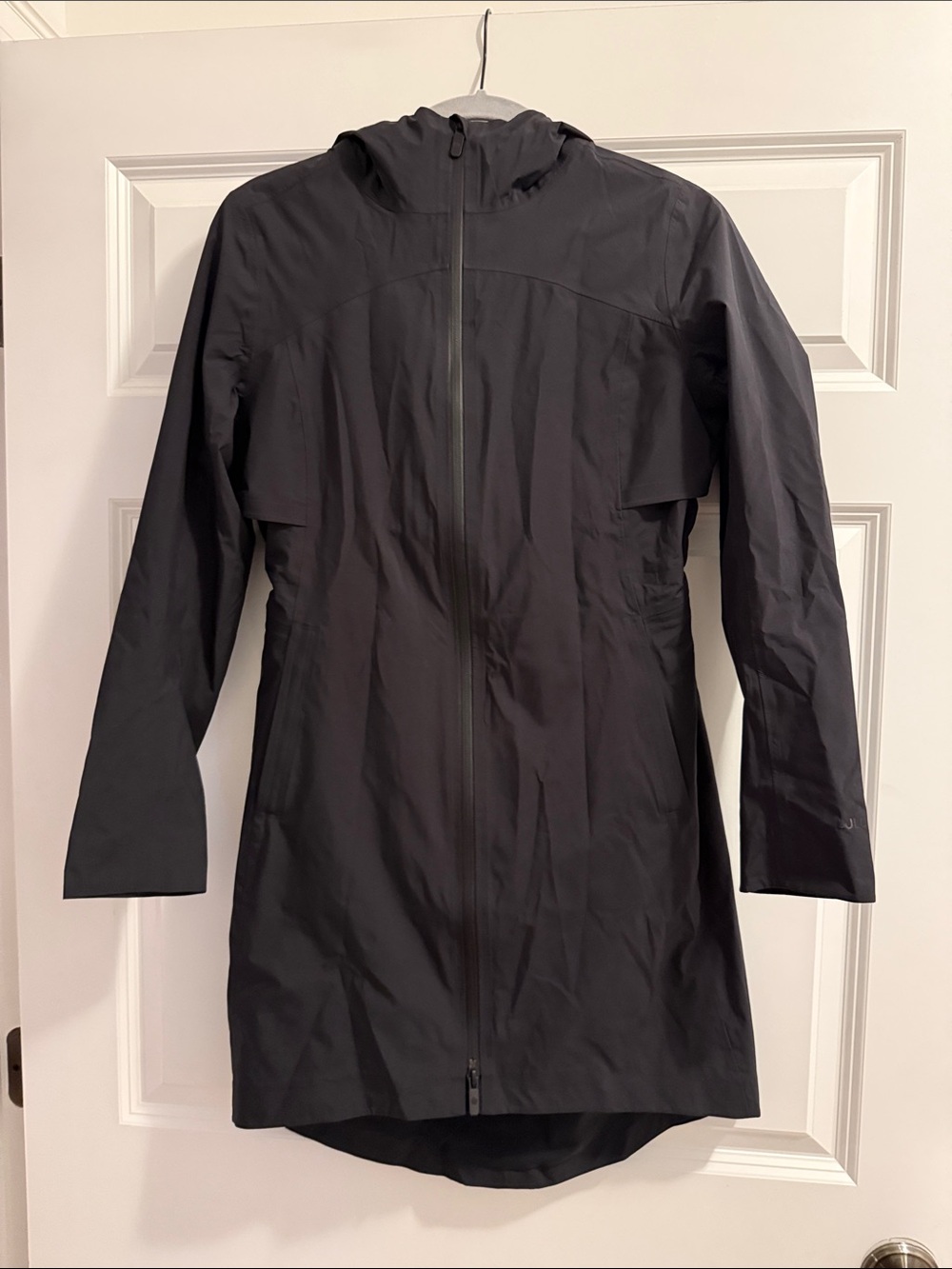 Black Women's Hooded Waterproof Coat